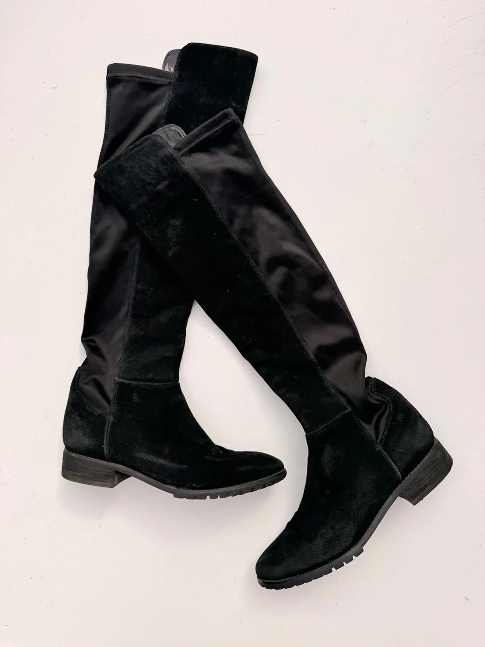 Blondo waterproof black suede knee high boot